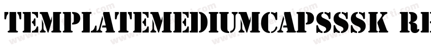 TemplateMediumCapsSSK Regular字体转换